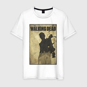 Мужская футболка хлопок с принтом The Walking Dead , 100% хлопок | прямой крой, круглый вырез горловины, длина до линии бедер, слегка спущенное плечо. | dead | walking | zombie | мертвецы | ходячие