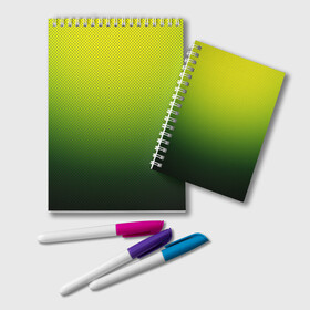 Блокнот с принтом Зелёная текстура , 100% бумага | 48 листов, плотность листов — 60 г/м2, плотность картонной обложки — 250 г/м2. Листы скреплены удобной пружинной спиралью. Цвет линий — светло-серый
 | зелёный | текстура | цветовой переход