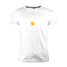 Мужская футболка премиум с принтом Soul Eater - белый логотип , 92% хлопок, 8% лайкра | приталенный силуэт, круглый вырез ворота, длина до линии бедра, короткий рукав | soul eater | логотип одного из лучших аниме   
