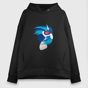 Женское худи Oversize хлопок с принтом Vinyl Scratch , френч-терри — 70% хлопок, 30% полиэстер. Мягкий теплый начес внутри —100% хлопок | боковые карманы, эластичные манжеты и нижняя кромка, капюшон на магнитной кнопке | dj pon3 | pony | vinyl | винил скретч | продукция с изображением винил скрэтчmy little pony