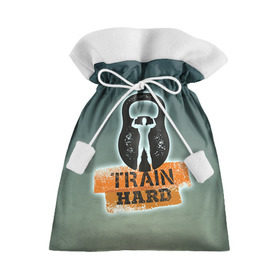 Подарочный 3D мешок с принтом Train hard 2 , 100% полиэстер | Размер: 29*39 см | bodybuilding | no pain no gain | train hard | бодибилдинг | качалка | пауэрлифинг | тренажерный | фитнес