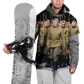 Накидка на куртку 3D с принтом Вооруженные силы СССР , 100% полиэстер |  | армия | вооруженные силы россии | парад | рэтро | ссср
