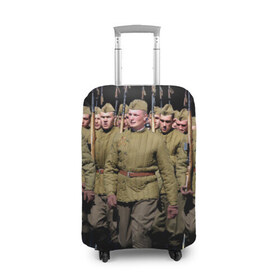 Чехол для чемодана 3D с принтом Вооруженные силы СССР , 86% полиэфир, 14% спандекс | двустороннее нанесение принта, прорези для ручек и колес | армия | вооруженные силы россии | парад | рэтро | ссср