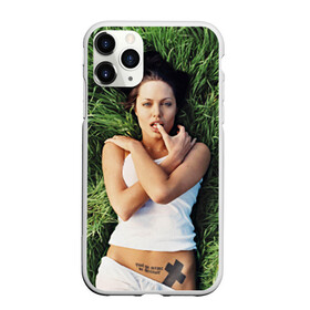 Чехол для iPhone 11 Pro Max матовый с принтом Джоли Анджелина , Силикон |  | Тематика изображения на принте: анджелина | девушка | джоли | лежит | тату
