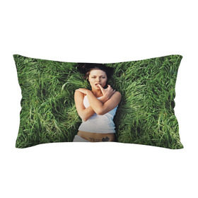 Подушка 3D антистресс с принтом Джоли Анджелина , наволочка — 100% полиэстер, наполнитель — вспененный полистирол | состоит из подушки и наволочки на молнии | анджелина | девушка | джоли | лежит | тату