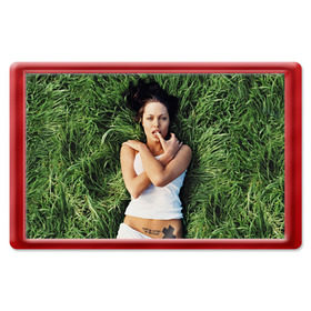 Магнит 45*70 с принтом Джоли Анджелина , Пластик | Размер: 78*52 мм; Размер печати: 70*45 | анджелина | девушка | джоли | лежит | тату