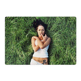 Магнитный плакат 3Х2 с принтом Джоли Анджелина , Полимерный материал с магнитным слоем | 6 деталей размером 9*9 см | анджелина | девушка | джоли | лежит | тату