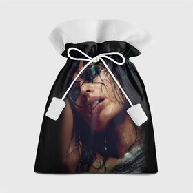 Подарочный 3D мешок с принтом Страстная девушка , 100% полиэстер | Размер: 29*39 см | Тематика изображения на принте: красивая | модель | мокрая | страстная девушка