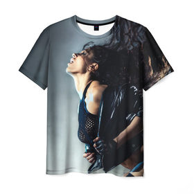 Мужская футболка 3D с принтом Девушка на пилоне , 100% полиэфир | прямой крой, круглый вырез горловины, длина до линии бедер | девушка | красивая | пилон | страсть | танец