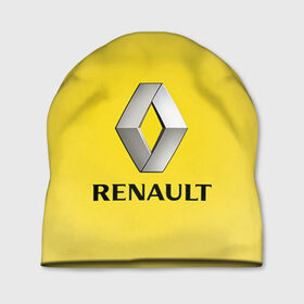 Шапка 3D с принтом Renault , 100% полиэстер | универсальный размер, печать по всей поверхности изделия | 