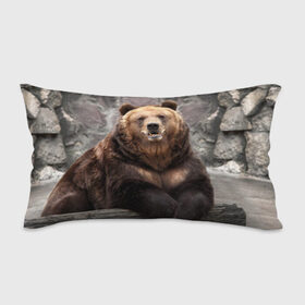 Подушка 3D антистресс с принтом Русский медведь , наволочка — 100% полиэстер, наполнитель — вспененный полистирол | состоит из подушки и наволочки на молнии | медведь | россия | русский | русский медведь