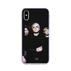 Чехол для Apple iPhone X силиконовый матовый с принтом My Chemical Romance , Силикон | Печать на задней стороне чехла, без боковой панели | anthony | black parade | bob bryar | famous last words | frank | gerard | james dewees | matt pelissier | mikey | my chemical romance | ray toro | sing | way | айеро | боб | брайар | деуис | джеймс | джерард уэй | майки | мэтт | пелишьер | рэй | торо | уэ