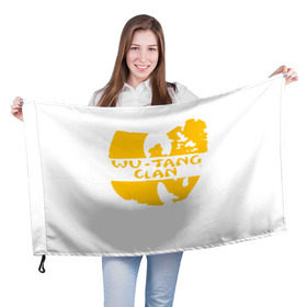 Флаг 3D с принтом Wu Tang Clan , 100% полиэстер | плотность ткани — 95 г/м2, размер — 67 х 109 см. Принт наносится с одной стороны | method man | tang clan | wu tang clan