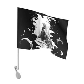 Флаг для автомобиля с принтом Hatsune Miku , 100% полиэстер | Размер: 30*21 см | аниме | мику | одни из вокалоидов   хатсуне мику.вокалоиды
