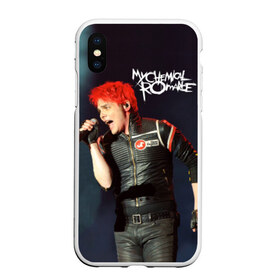 Чехол для iPhone XS Max матовый с принтом GERARD WAY , Силикон | Область печати: задняя сторона чехла, без боковых панелей | anthony | black parade | bob bryar | famous last words | frank | gerard | james dewees | matt pelissier | mikey | my chemical romance | ray toro | sing | way | айеро | боб | брайар | деуис | джеймс | джерард уэй | майки | мэтт | пелишьер | рэй | торо | уэ