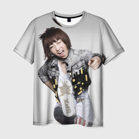 Мужская футболка 3D с принтом K pop девушка , 100% полиэфир | прямой крой, круглый вырез горловины, длина до линии бедер | 2ne1 | cl | cl корея | k pop | айдолы | девушка | кей поп | корейская | корейцы | корея | кпоп | попса | южная