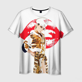 Мужская футболка 3D с принтом K-pop девушка , 100% полиэфир | прямой крой, круглый вырез горловины, длина до линии бедер | 2ne1 | cl | cl корея | k pop | айдолы | губы | девушка | кей поп | корейская | корейцы | корея | кпоп | попса | южная