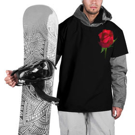 Накидка на куртку 3D с принтом Розы за спиной , 100% полиэстер |  | за спиной | любовь | подарок | роза | розы | сюрприз | цветы | чувства