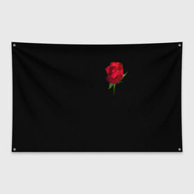 Флаг-баннер с принтом Розы за спиной , 100% полиэстер | размер 67 х 109 см, плотность ткани — 95 г/м2; по краям флага есть четыре люверса для крепления | за спиной | любовь | подарок | роза | розы | сюрприз | цветы | чувства