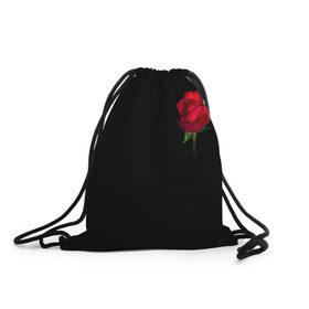 Рюкзак-мешок 3D с принтом Розы за спиной , 100% полиэстер | плотность ткани — 200 г/м2, размер — 35 х 45 см; лямки — толстые шнурки, застежка на шнуровке, без карманов и подкладки | за спиной | любовь | подарок | роза | розы | сюрприз | цветы | чувства