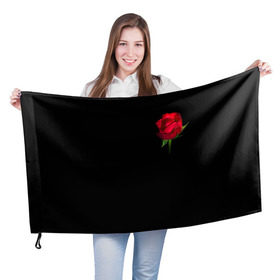 Флаг 3D с принтом Розы за спиной , 100% полиэстер | плотность ткани — 95 г/м2, размер — 67 х 109 см. Принт наносится с одной стороны | за спиной | любовь | подарок | роза | розы | сюрприз | цветы | чувства