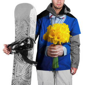 Накидка на куртку 3D с принтом Цветы в руках , 100% полиэстер |  | бабочка