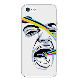 Чехол силиконовый для Телефон Apple iPhone 5/5S с принтом Крик , Силикон | Область печати: задняя сторона чехла, без боковых панелей | вектор | крик | крикрадуга