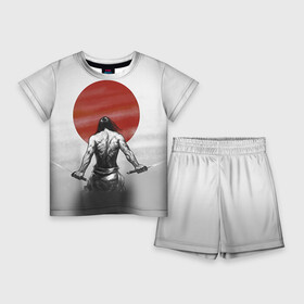 Детский костюм с шортами 3D с принтом Самурай 1 ,  |  | борьба | воин | единоборства | путь воина | самураи | самурай