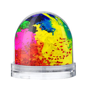 Водяной шар с принтом Индуистский фестиваль красок , Пластик | Изображение внутри шара печатается на глянцевой фотобумаге с двух сторон | festival | festival of colors | holi | весны | индия | индуистский фестиваль | краски | красок | холи