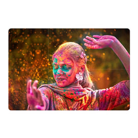 Магнитный плакат 3Х2 с принтом Индуистский фестиваль красок , Полимерный материал с магнитным слоем | 6 деталей размером 9*9 см | 