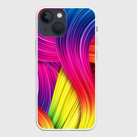 Чехол для iPhone 13 mini с принтом Абстракция ,  |  | Тематика изображения на принте: кислотный | обстракция | радуга | свет | спектр | цвет | цвета | яркие