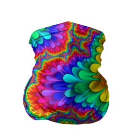 Бандана-труба 3D с принтом Узор , 100% полиэстер, ткань с особыми свойствами — Activecool | плотность 150‒180 г/м2; хорошо тянется, но сохраняет форму | кислотный | обстракция | радуга | свет | спектр | узор | цвет | цвета | яркие