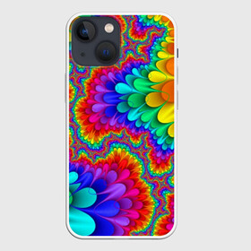 Чехол для iPhone 13 mini с принтом Узор ,  |  | Тематика изображения на принте: кислотный | обстракция | радуга | свет | спектр | узор | цвет | цвета | яркие