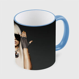 Кружка 3D с принтом Lady Gaga , керамика | ёмкость 330 мл | Тематика изображения на принте: lady gaga | блондинка | звезда | знаменитость | леди гаага | очки | певица | поп | эпатаж | эпатажная