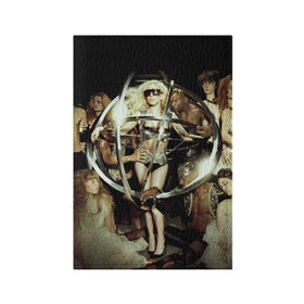 Обложка для паспорта матовая кожа с принтом Lady Gaga , натуральная матовая кожа | размер 19,3 х 13,7 см; прозрачные пластиковые крепления | Тематика изображения на принте: 