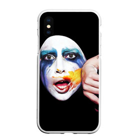 Чехол для iPhone XS Max матовый с принтом Lady Gaga , Силикон | Область печати: задняя сторона чехла, без боковых панелей | Тематика изображения на принте: lady gaga | взгляд | звезда | знаменитость | леди гаага | певица | поп | портрет | эпатаж | эпатажная