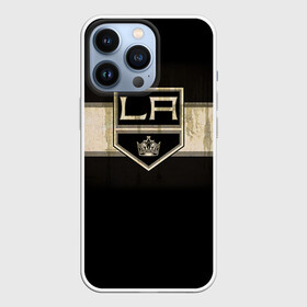 Чехол для iPhone 13 Pro с принтом Лос Анджелес Кингз ,  |  | Тематика изображения на принте: nhl | лос анджелес кингз | нхл | хоккеист | хоккей