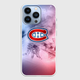 Чехол для iPhone 13 Pro с принтом Монреаль Канадиенс 1 ,  |  | Тематика изображения на принте: nhl | монреаль канадиенс | нхл | хоккеист | хоккей