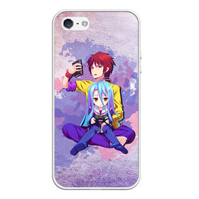 Чехол для iPhone 5/5S матовый с принтом No Game No Life , Силикон | Область печати: задняя сторона чехла, без боковых панелей | neet | no game | no game no life | no life | аниме | без игры нет жизни | игра на выживание | нет жизни | нет игры | нет игры нет жизни | соре | хики | хикикомори | хикки | хиккикомори | широ