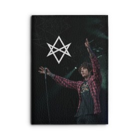 Обложка для автодокументов с принтом BMTH , натуральная кожа |  размер 19,9*13 см; внутри 4 больших “конверта” для документов и один маленький отдел — туда идеально встанут права | bring me the horizon | oliver sykes | sempiternal | that’s the spirit | throne | оливер сайкс