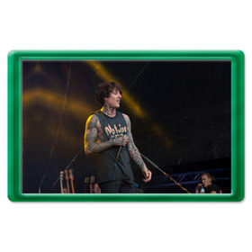 Магнит 45*70 с принтом Oli Sykes , Пластик | Размер: 78*52 мм; Размер печати: 70*45 | bring me the horizon | oliver sykes | sempiternal | that’s the spirit | throne | оливер сайкс