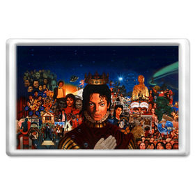 Магнит 45*70 с принтом Michael Jackson , Пластик | Размер: 78*52 мм; Размер печати: 70*45 | Тематика изображения на принте: майкл джексон