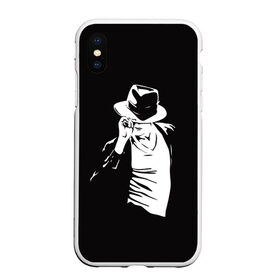 Чехол для iPhone XS Max матовый с принтом Michael Jackson , Силикон | Область печати: задняя сторона чехла, без боковых панелей | майкл джексон