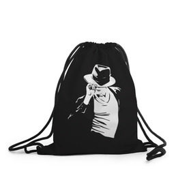 Рюкзак-мешок 3D с принтом Michael Jackson , 100% полиэстер | плотность ткани — 200 г/м2, размер — 35 х 45 см; лямки — толстые шнурки, застежка на шнуровке, без карманов и подкладки | майкл джексон