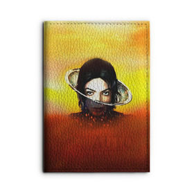 Обложка для автодокументов с принтом Michael Jackson , натуральная кожа |  размер 19,9*13 см; внутри 4 больших “конверта” для документов и один маленький отдел — туда идеально встанут права | майкл джексон