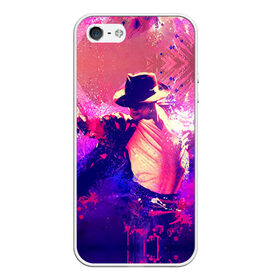 Чехол для iPhone 5/5S матовый с принтом Michael Jackson , Силикон | Область печати: задняя сторона чехла, без боковых панелей | джексон | майкл