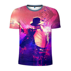 Мужская футболка 3D спортивная с принтом Michael Jackson , 100% полиэстер с улучшенными характеристиками | приталенный силуэт, круглая горловина, широкие плечи, сужается к линии бедра | джексон | майкл