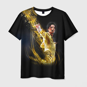 Мужская футболка 3D с принтом Michael Jackson , 100% полиэфир | прямой крой, круглый вырез горловины, длина до линии бедер | майкл джексон