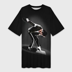 Платье-футболка 3D с принтом Michael Jackson ,  |  | майкл джексон