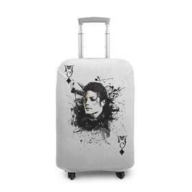 Чехол для чемодана 3D с принтом Michael Jackson , 86% полиэфир, 14% спандекс | двустороннее нанесение принта, прорези для ручек и колес | майкл джексон